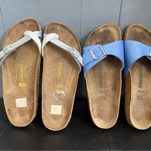Lot 2 Birkenstock Madrid & Piazza Sandal Sz 39:8 Women’s
